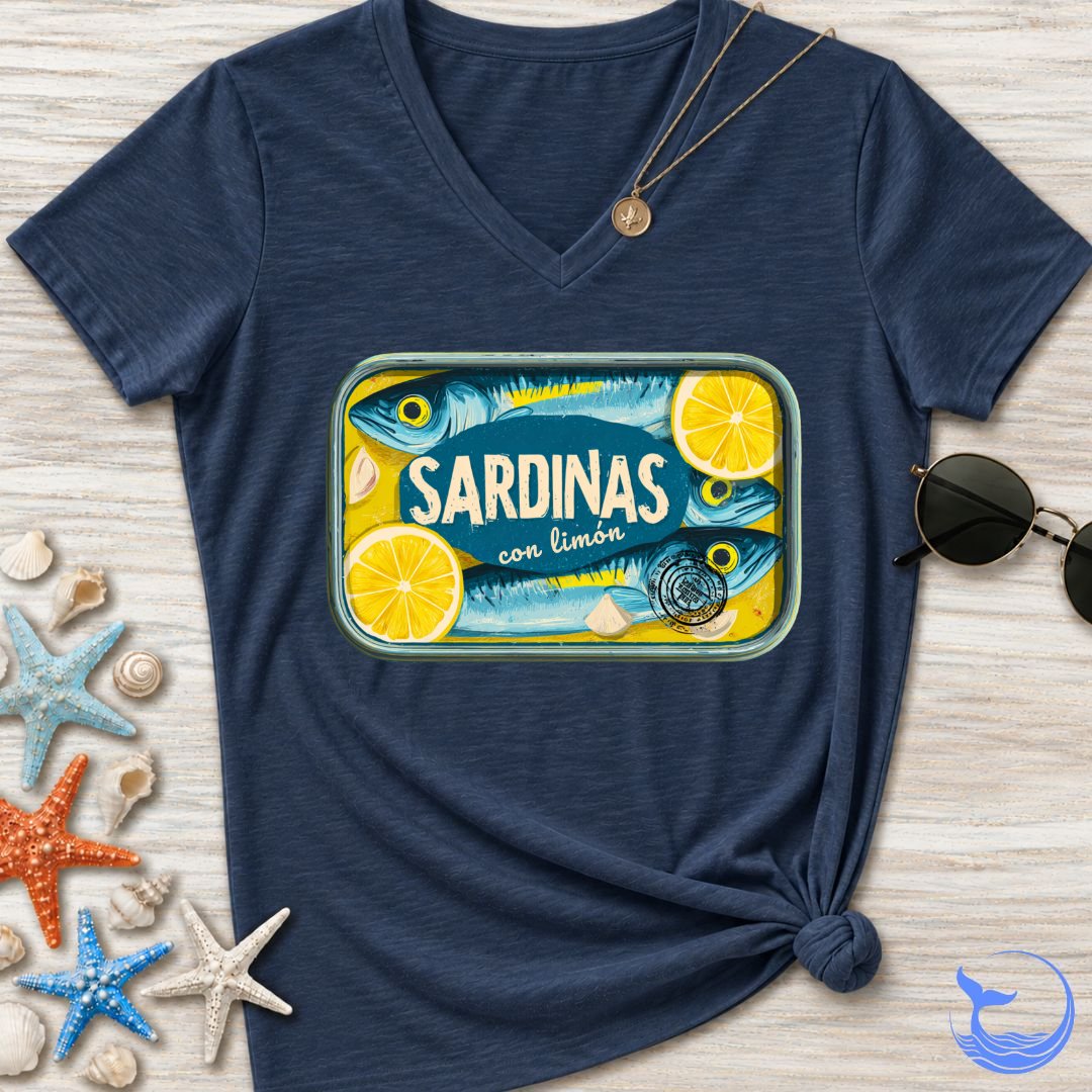 Sardinas Con Limon Women's V-Neck T-Shirt
