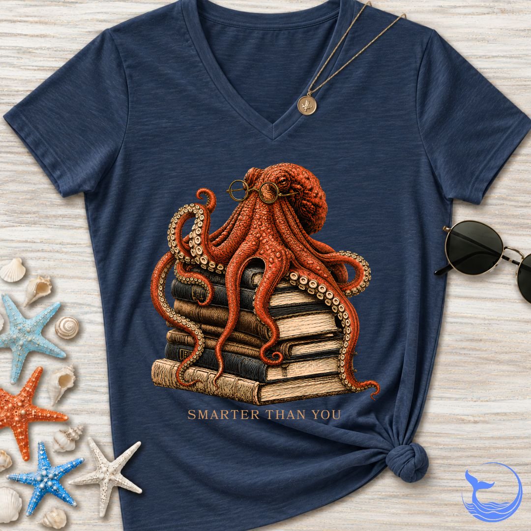 Smarter Than You, Octopus Women's V-Neck T-Shirt
