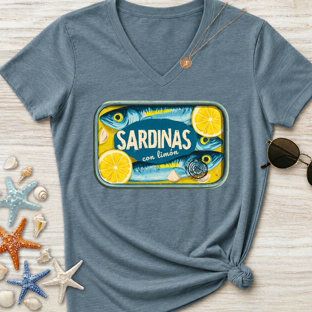 Sardinas Con Limon Women's V-Neck T-Shirt