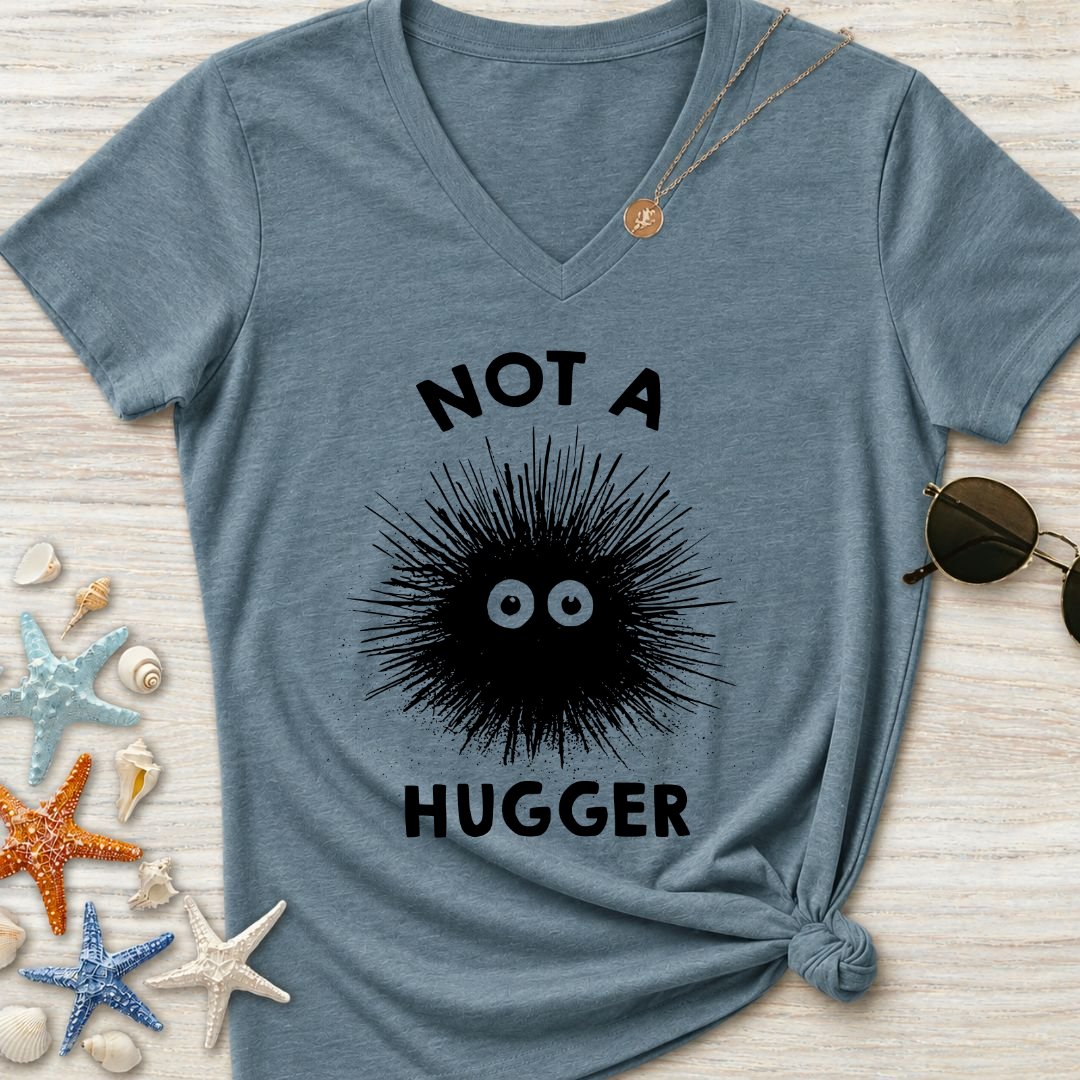 Not A Hugger Women's V-Neck T-Shirt