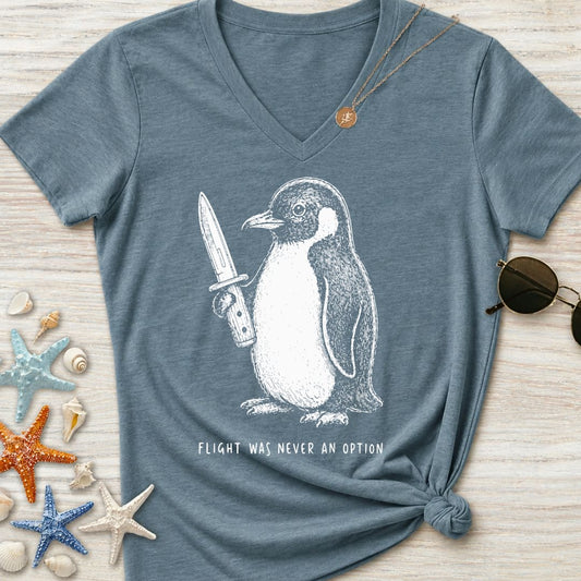 Flight Was Not An Option Women's V-Neck T-Shirt