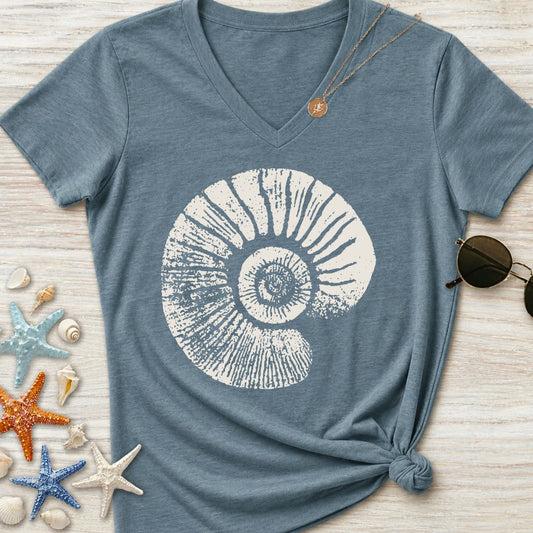 Ammonite Women's V-Neck T-Shirt