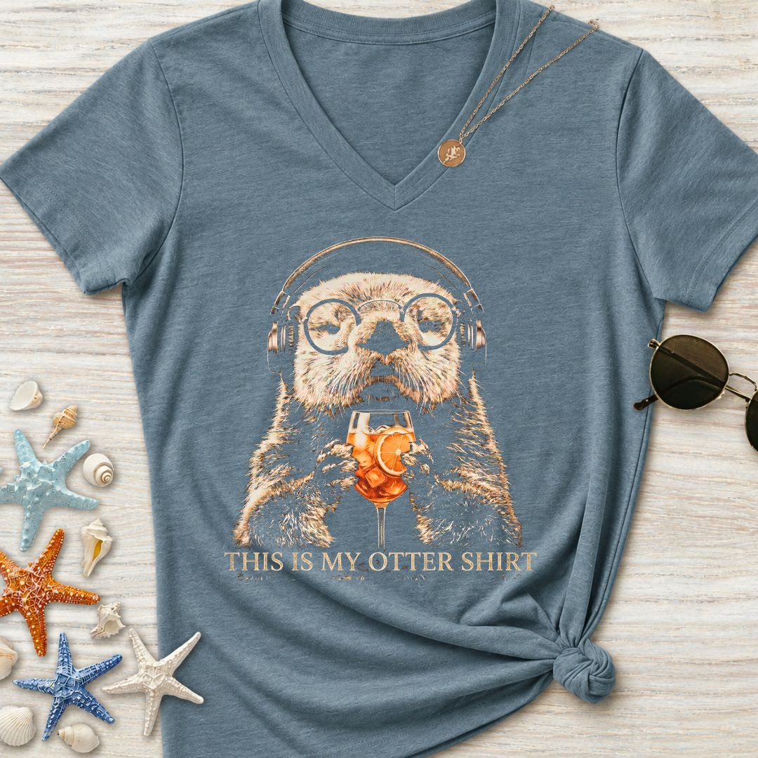 My Otter Shirt, Women's V-Neck T-Shirt