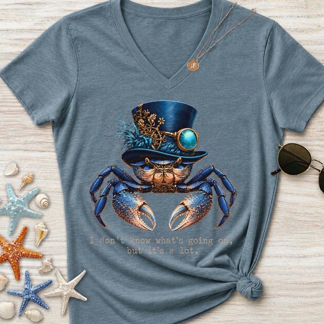 It's A Lot, Crab Women's V-Neck T-Shirt