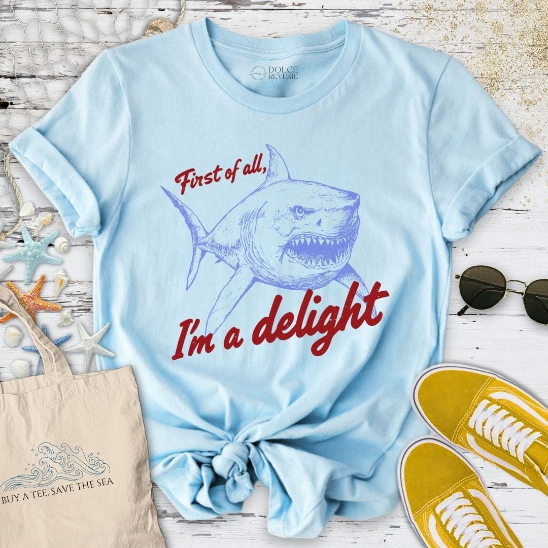 I'm a Delight T-Shirt Light Blue / S
