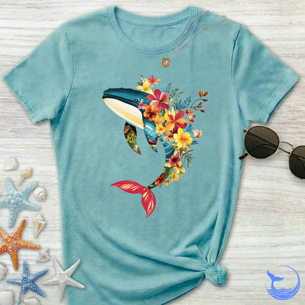 Floral Whale Women's T-Shirt