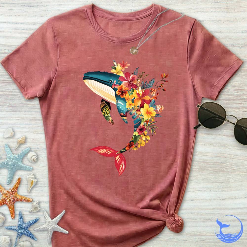 Floral Whale Women's T-Shirt