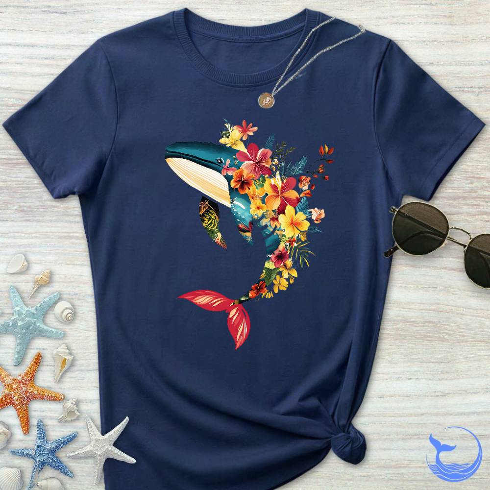 Floral Whale Women's T-Shirt