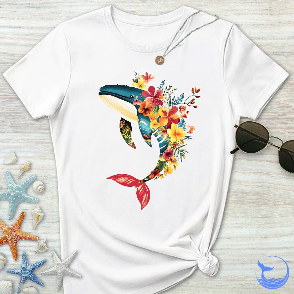 Floral Whale Women's T-Shirt