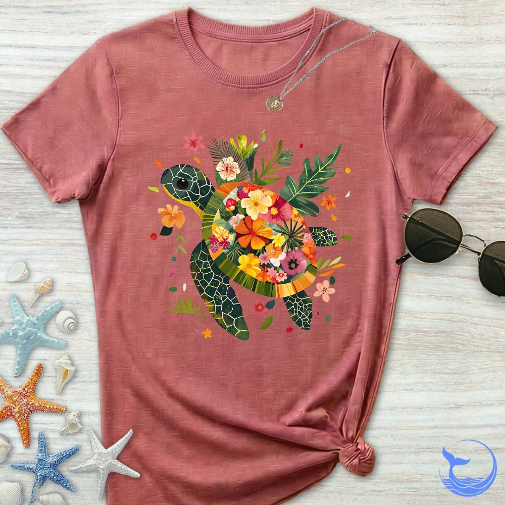 Floral Turtle Women's T-Shirt