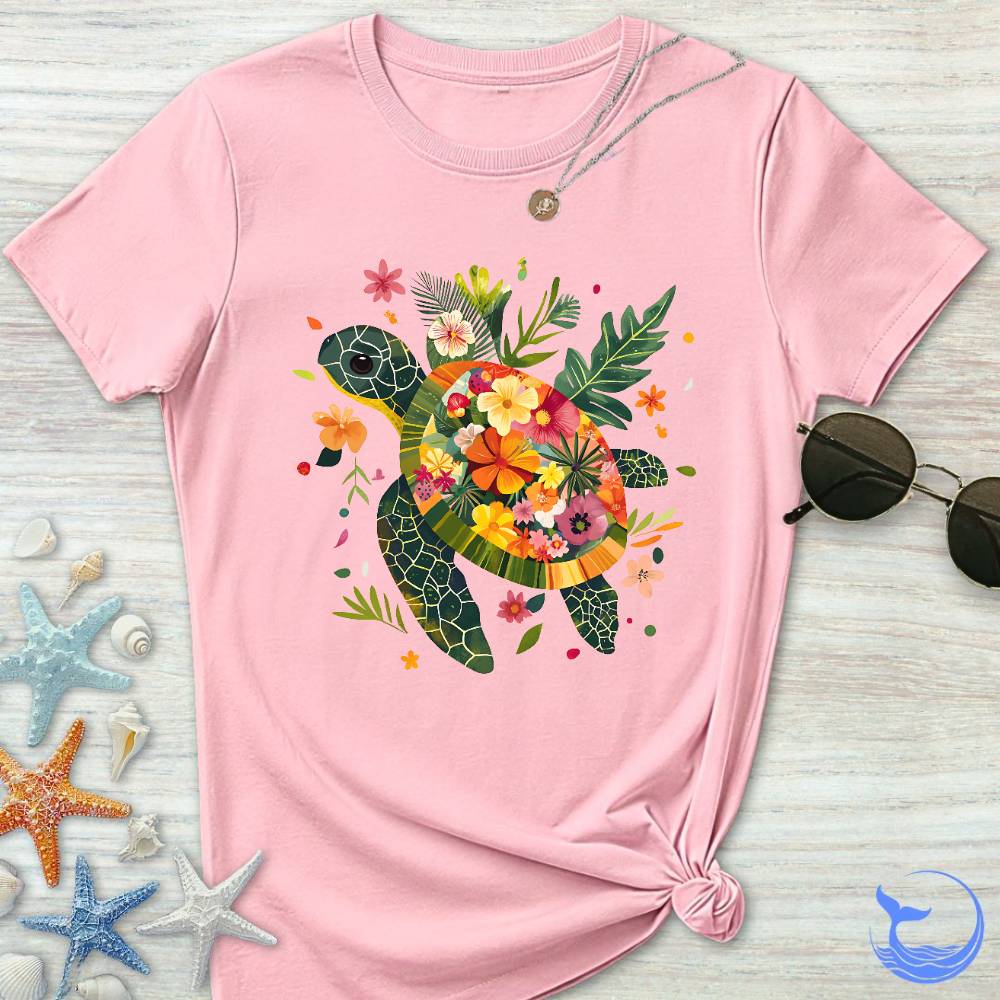 Floral Turtle Women's T-Shirt
