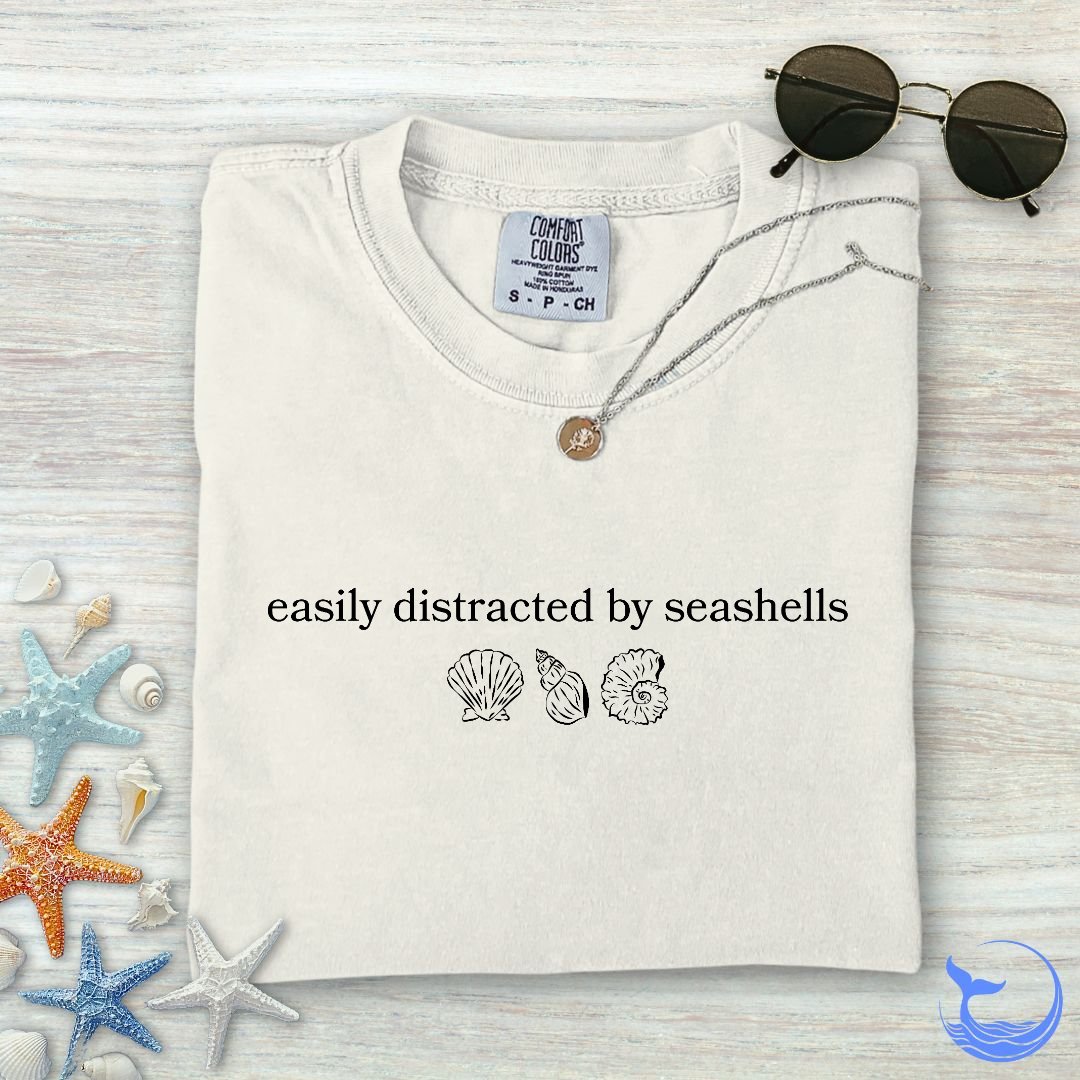 Distracted By Seashells Comfort Colors T-Shirt
