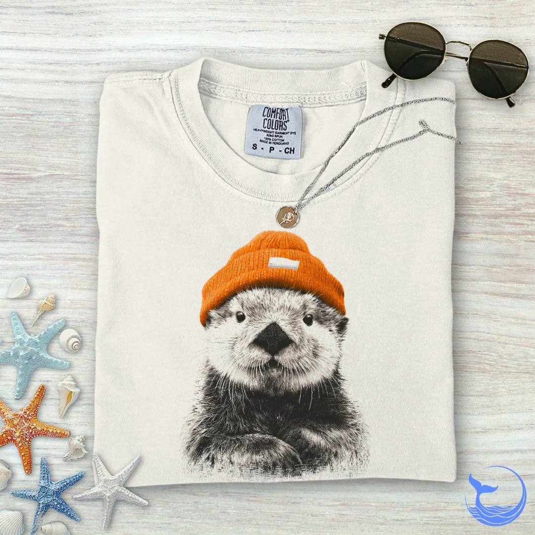 Winter Otter Comfort Colors T-Shirt