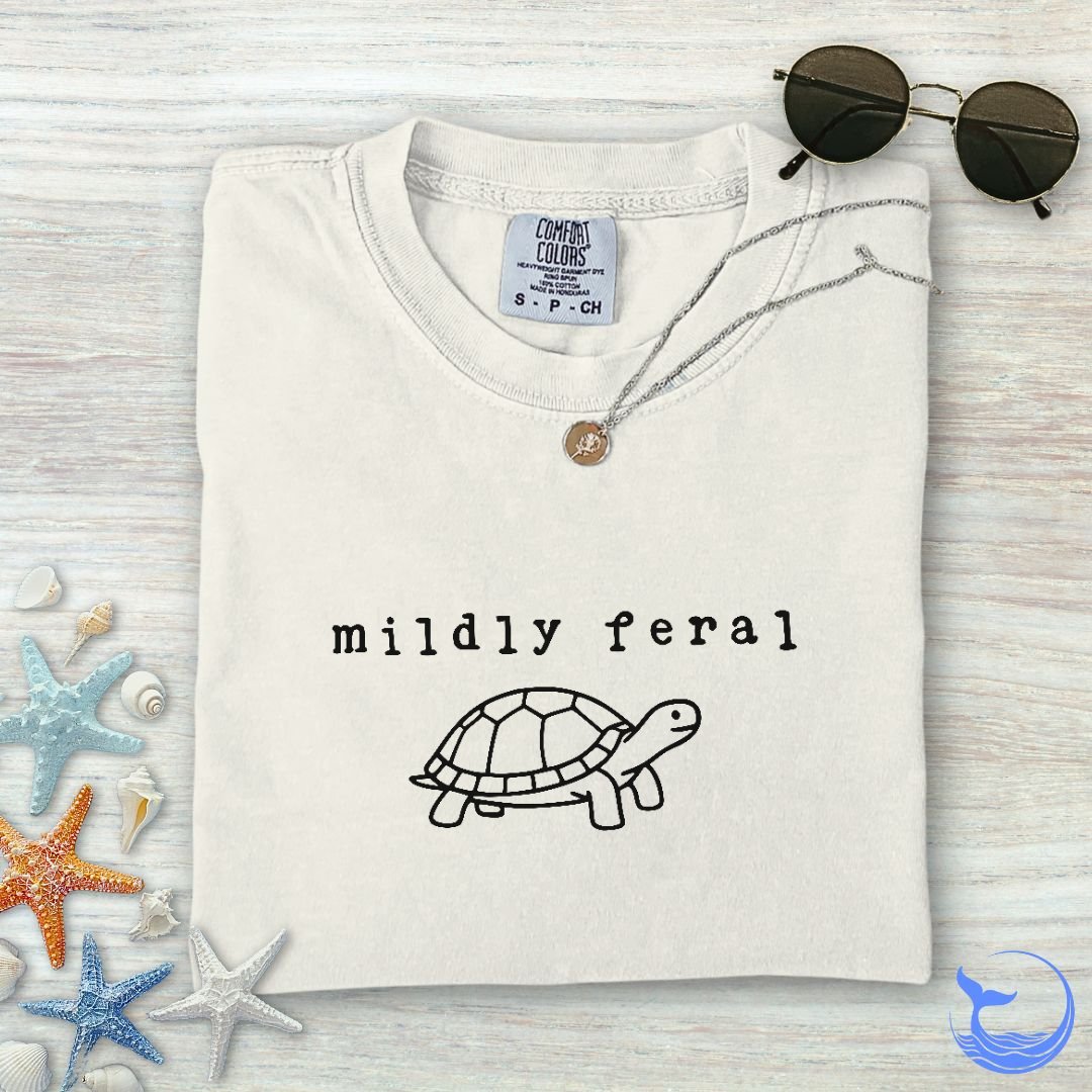 Mildly Feral Turtle Comfort Colors T-Shirt