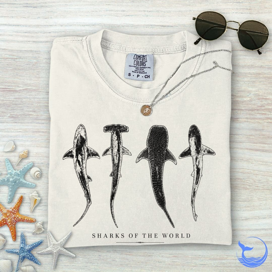 Sharks Of The World Comfort Colors T-Shirt