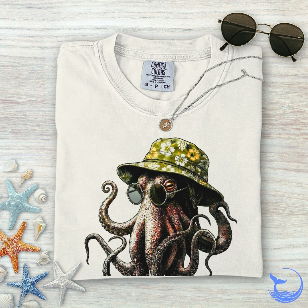 Summer Octopus Comfort Colors T-Shirt