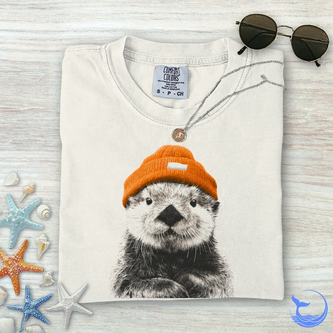 Winter Otter Comfort Colors T-Shirt