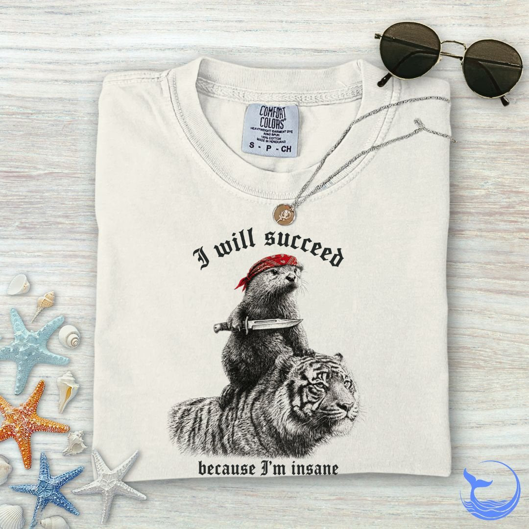 I Will Succeed, Sea Otter Comfort Colors T-Shirt