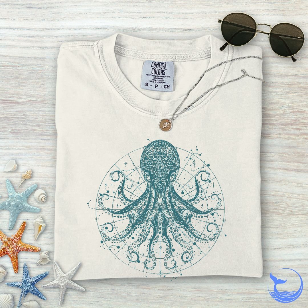 Celestial Octopus Comfort Colors T-Shirt