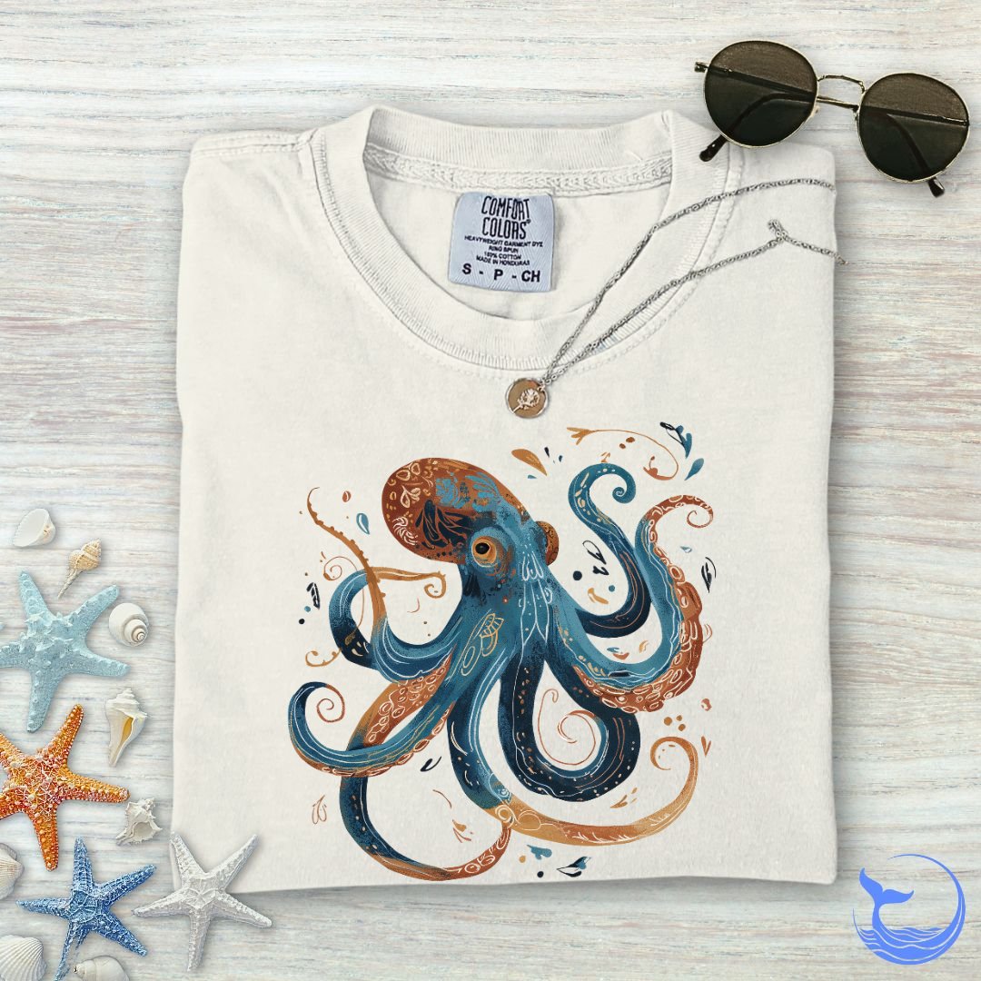 Boho Octopus Comfort Colors T-Shirt