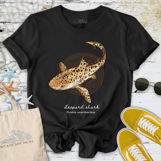 Leopard Shark Artist Series T-Shirt Black / S