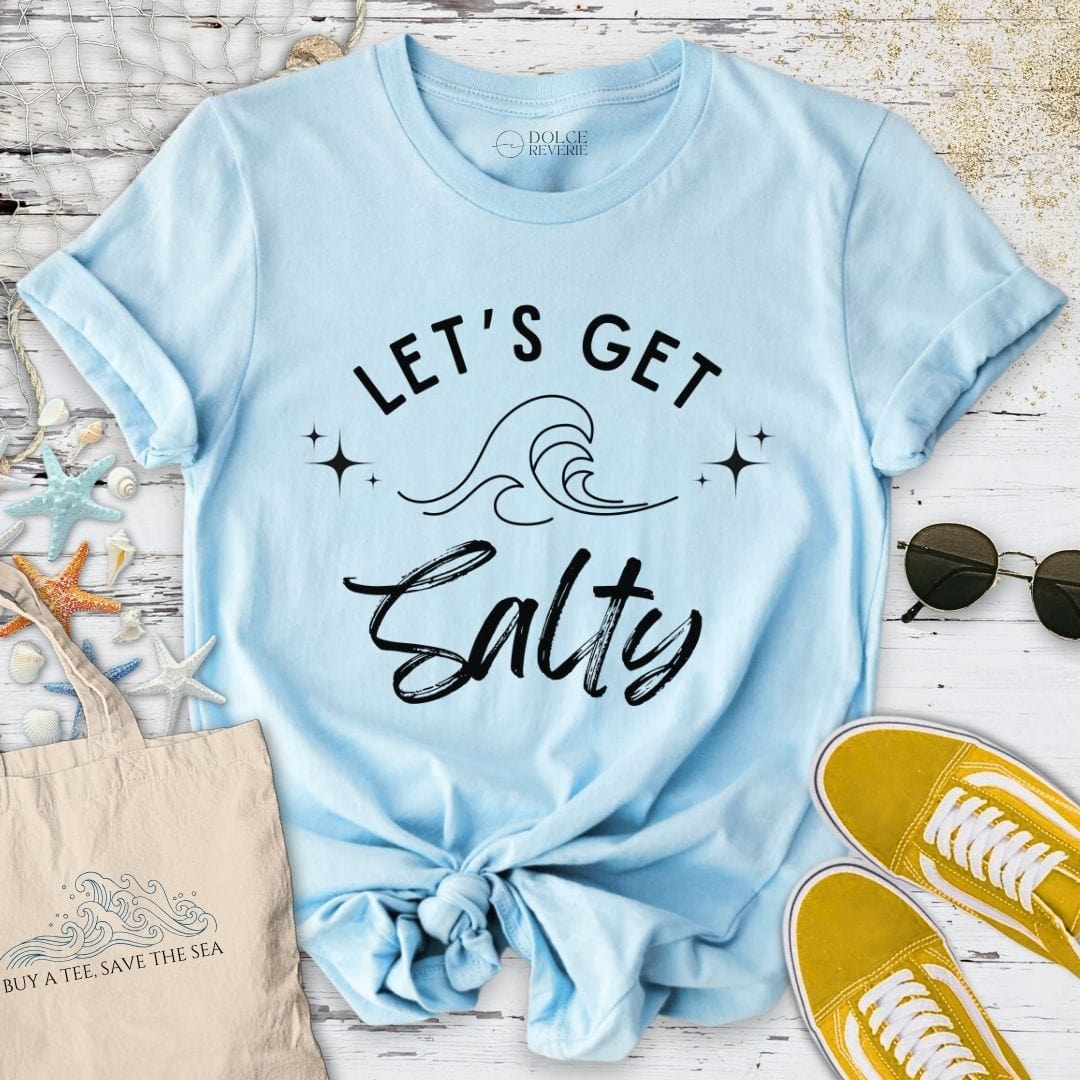 Let´s Get Salty T-Shirt Light Blue / S