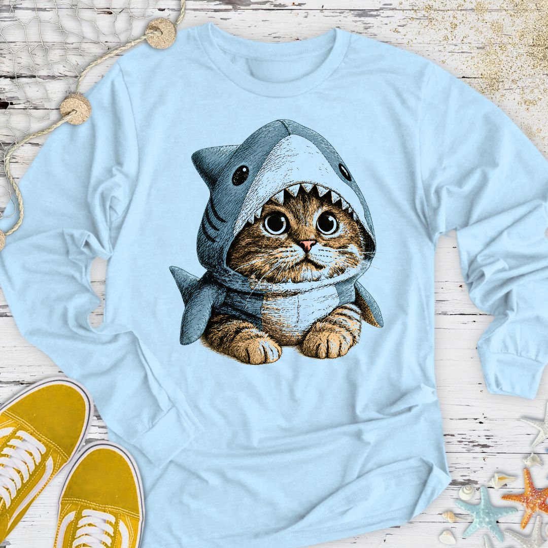 I'm a Real Shark, Cat Long Sleeve Tee