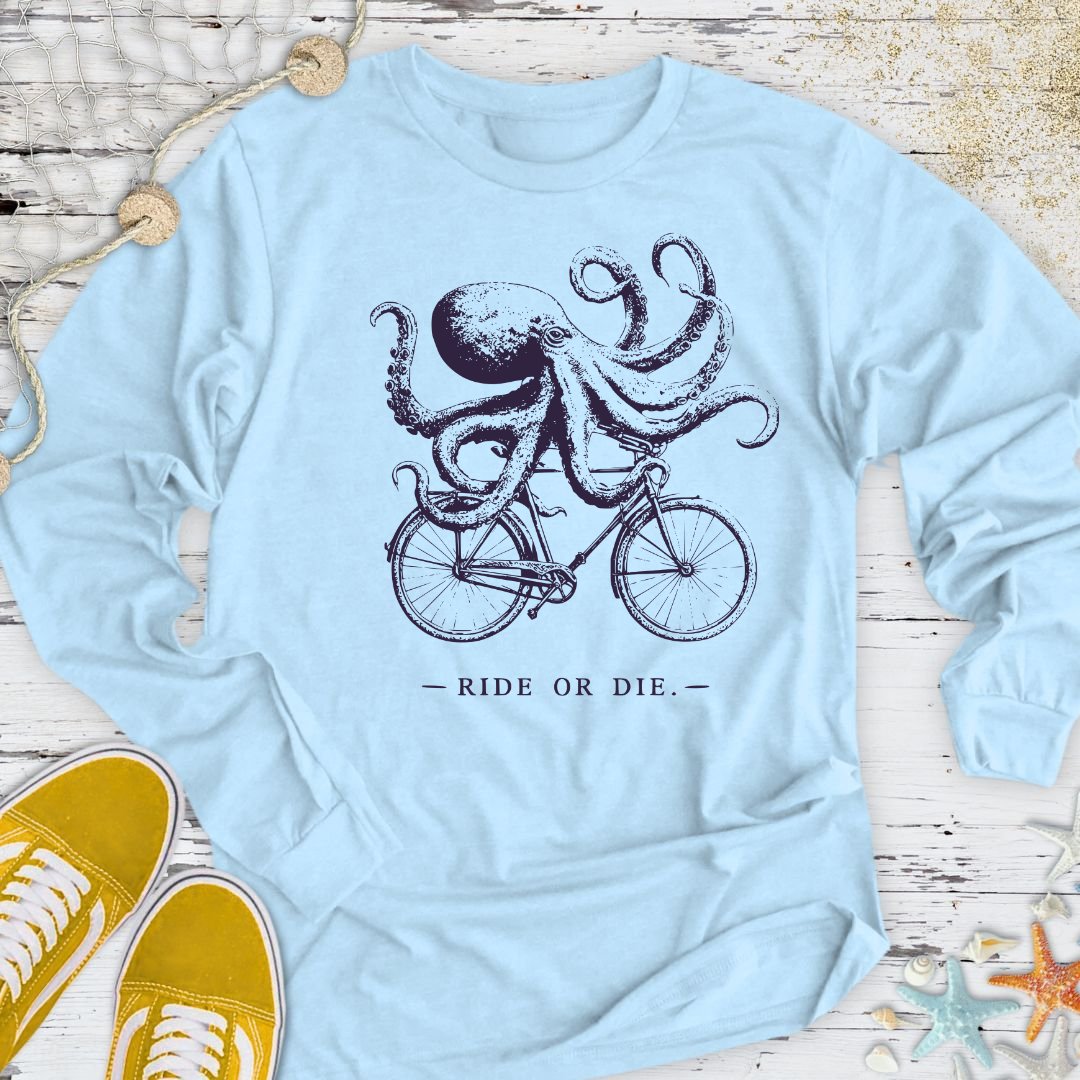 Ride Or Die, Octopus Long Sleeve Tee
