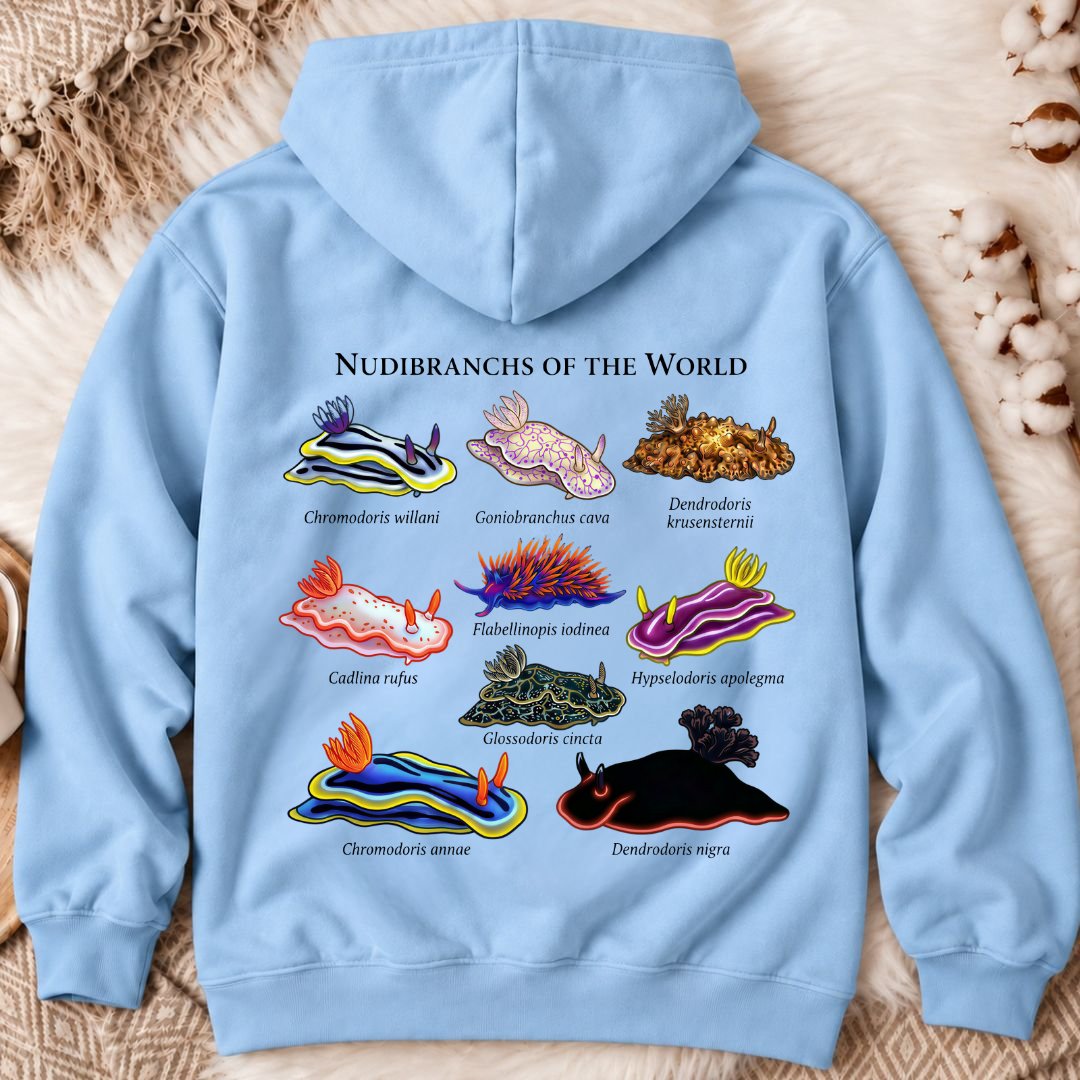 Nudibranchs Of The World Back Print Hoodie