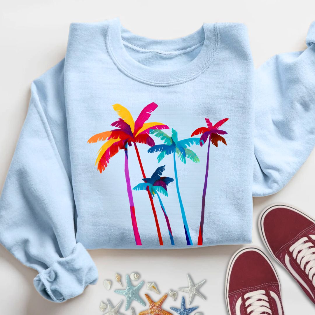 Artistic Palm Trees Sweatshirt