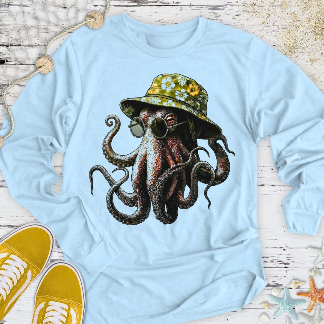 Summer Octopus Long Sleeve Tee