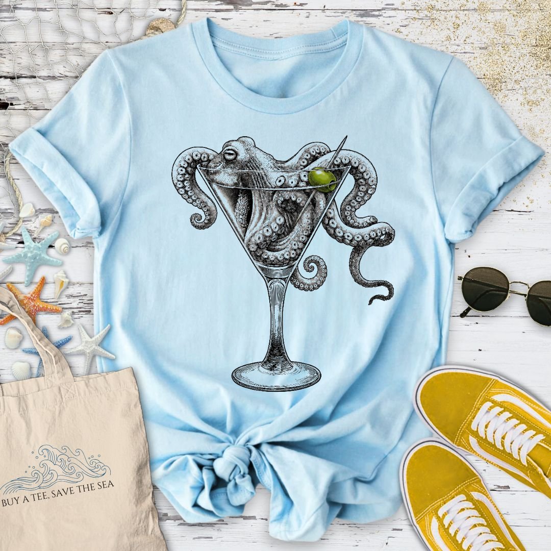 Octopus Martini T-Shirt