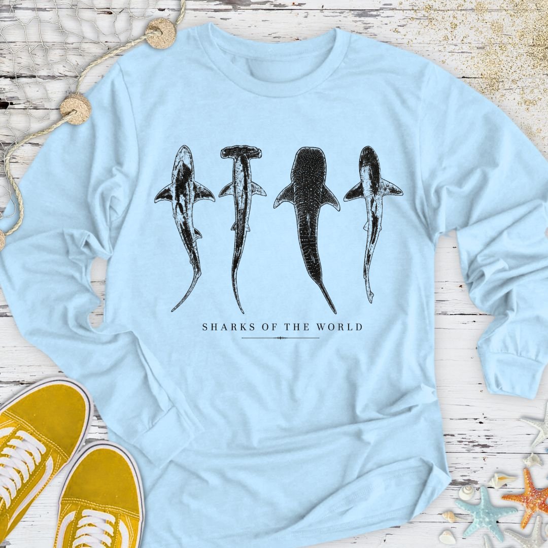 Sharks Of The World Long Sleeve Tee