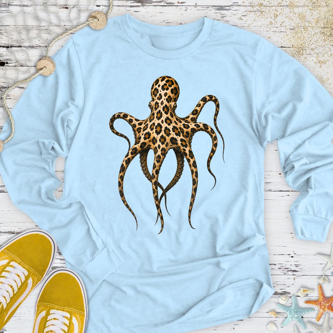 Cheetah Octopus Long Sleeve Tee