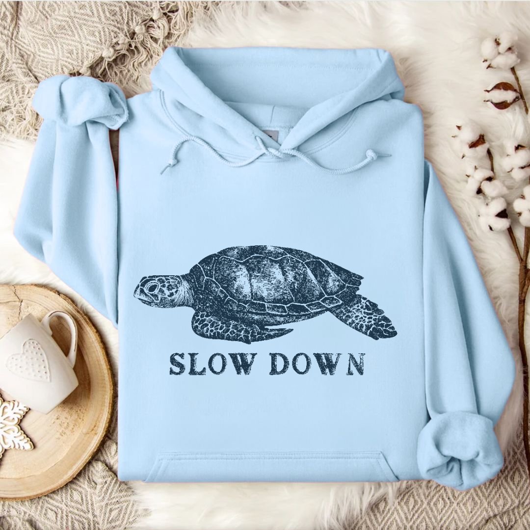 Slow Down Turtle Hoodie