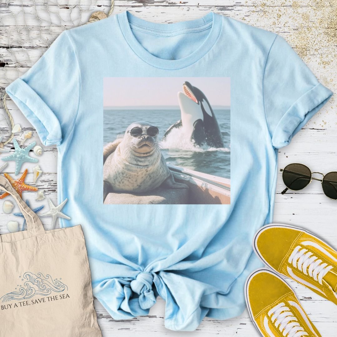 The Last Selfie, Seal & Orca T-Shirt