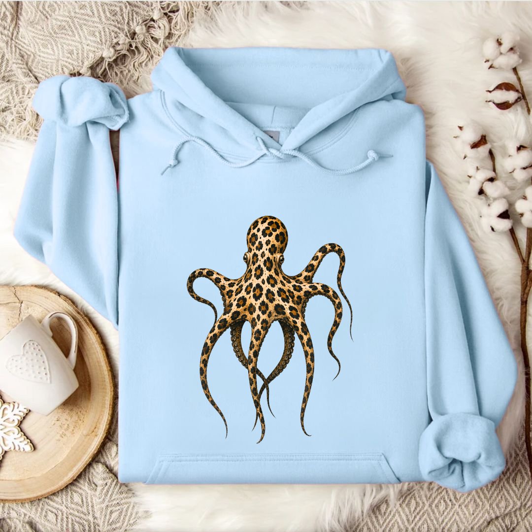 Cheetah Octopus Hoodie
