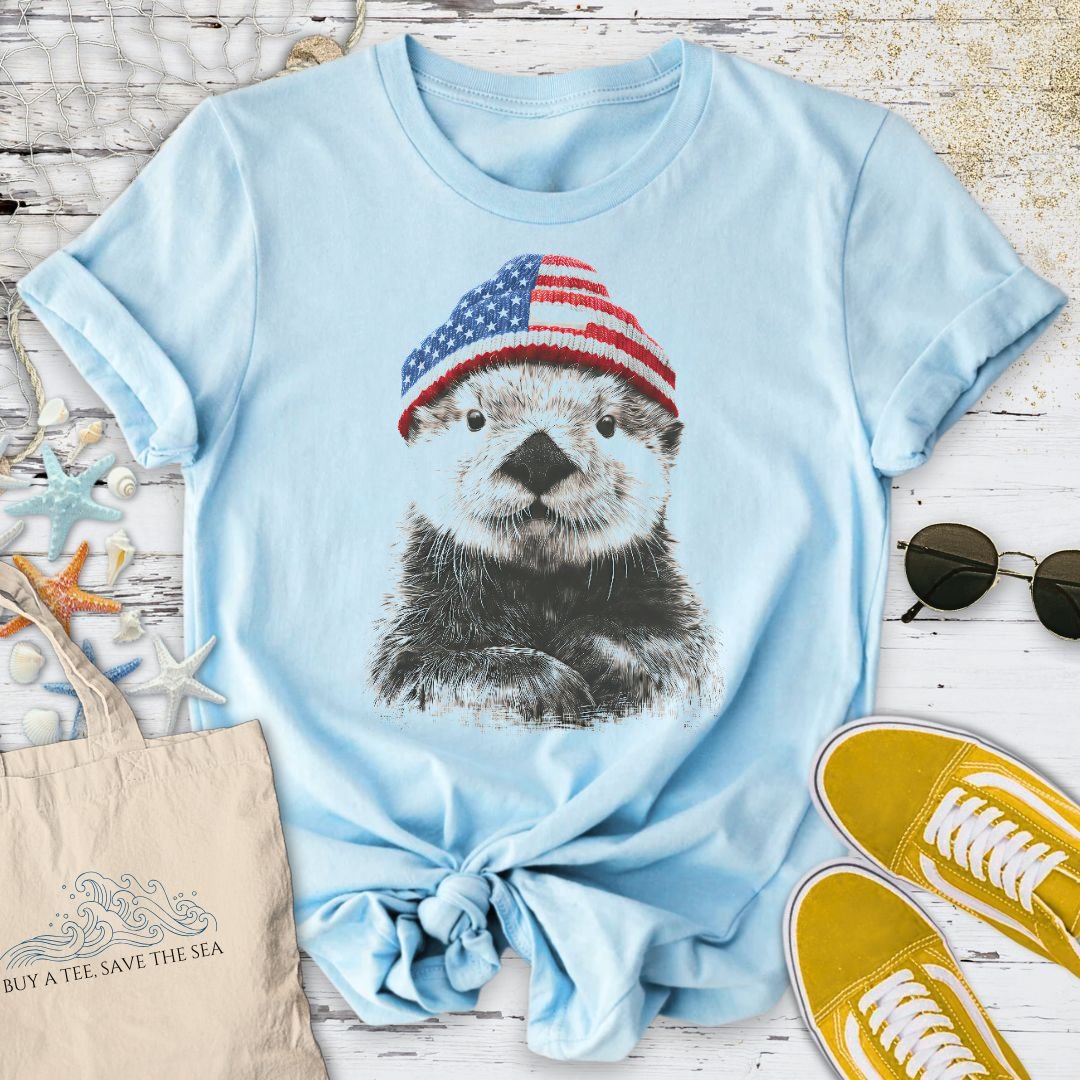 Winter Otter USA T-Shirt