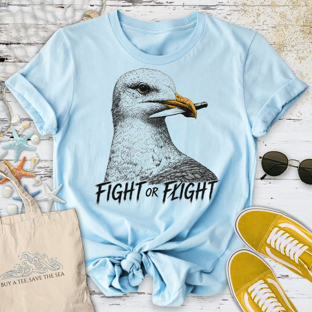 Fight Or Fight Seagull T-Shirt