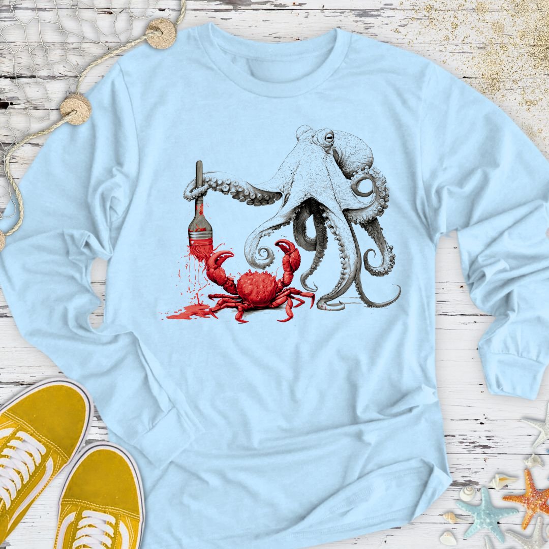 Off To Paint Stuff, Octopus Long Sleeve Tee
