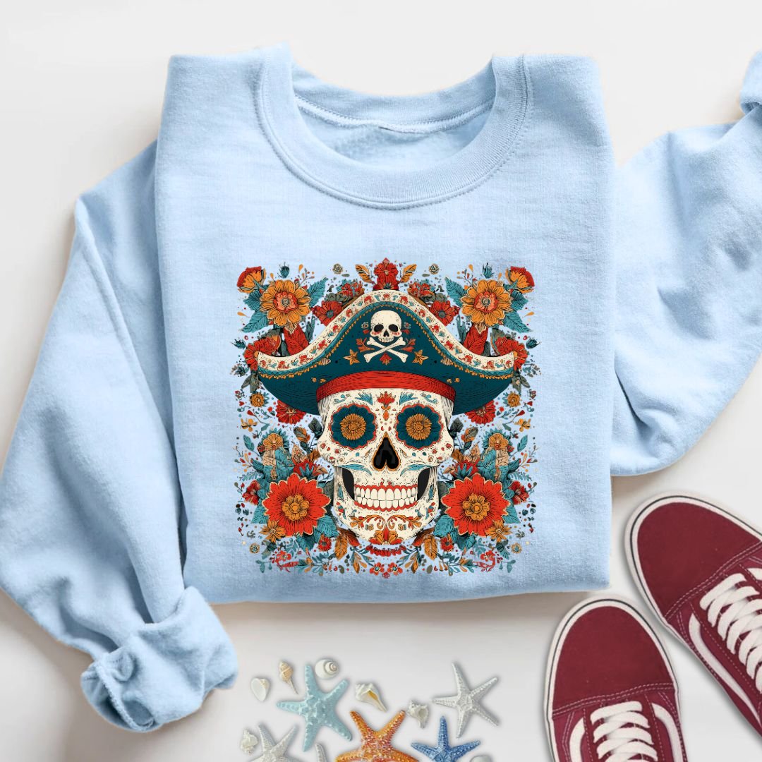 Mexican Pirate Skull Sweatshirt