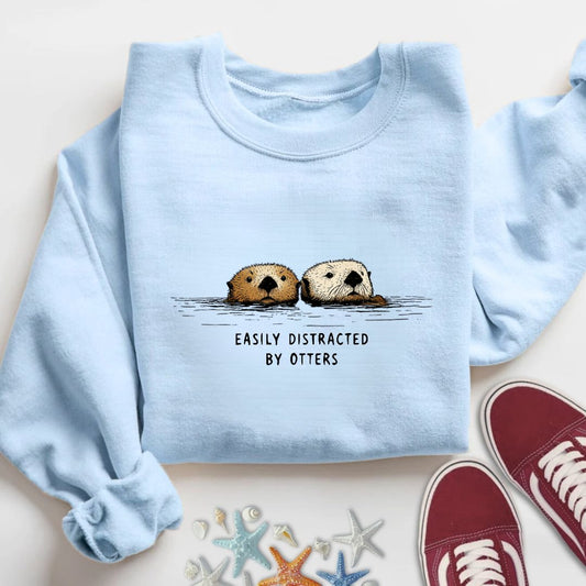 Distracted By Otters Sweatshirt