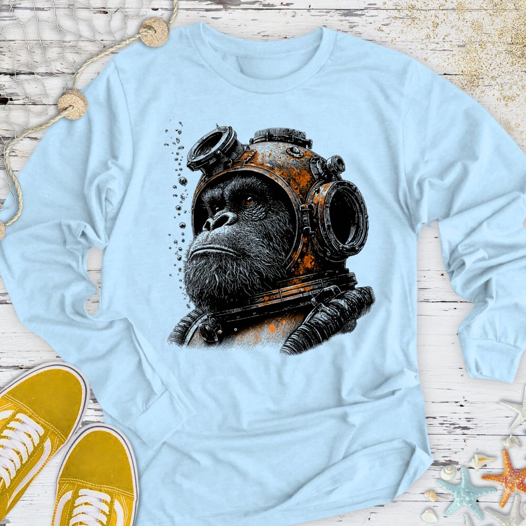 The Deep Sea Gorilla Long Sleeve Tee