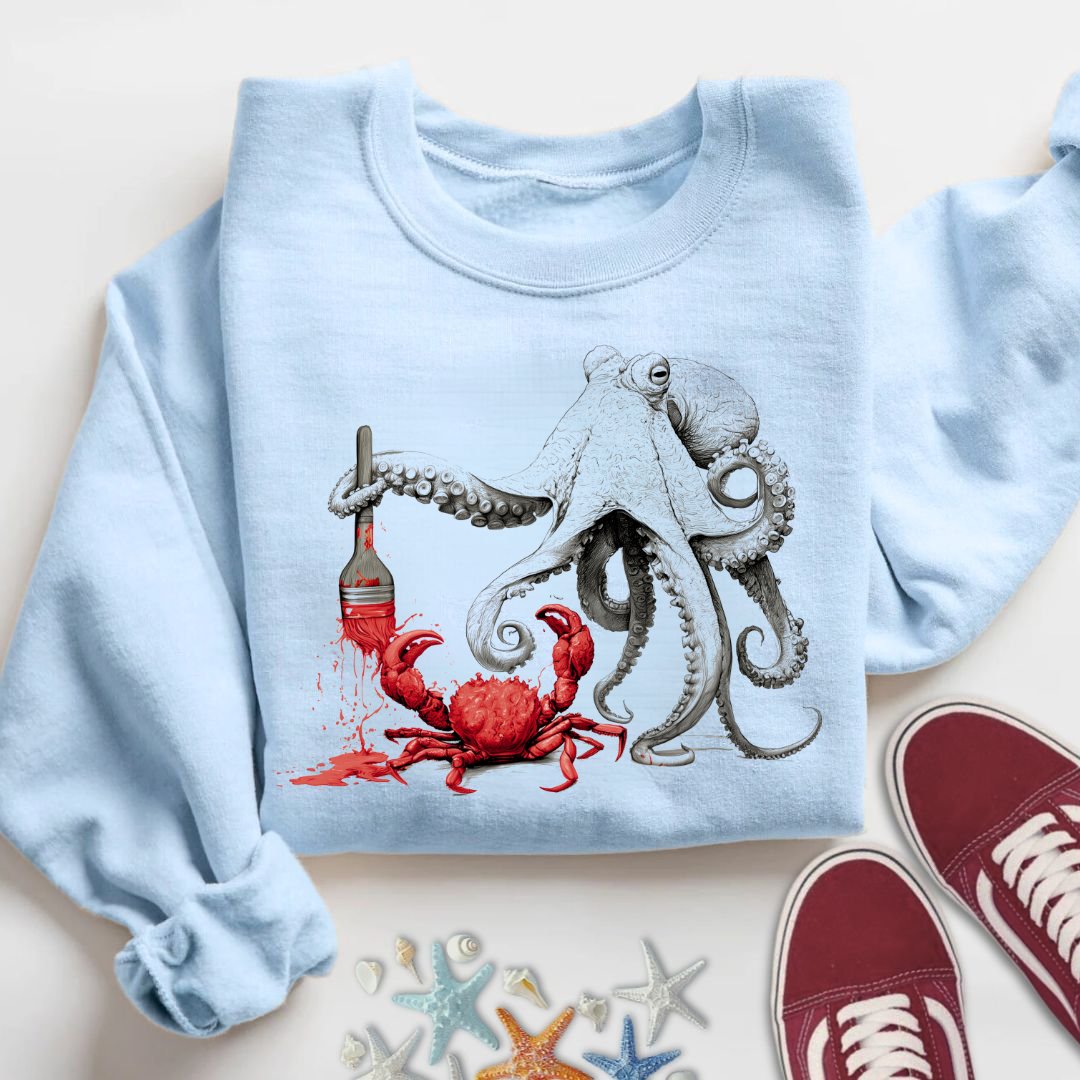 Off To Paint Stuff, Octopus Sweatshirt