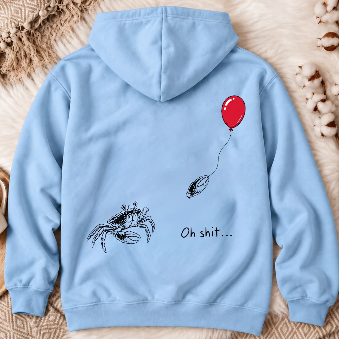Oh...Crab Back Print Hoodie