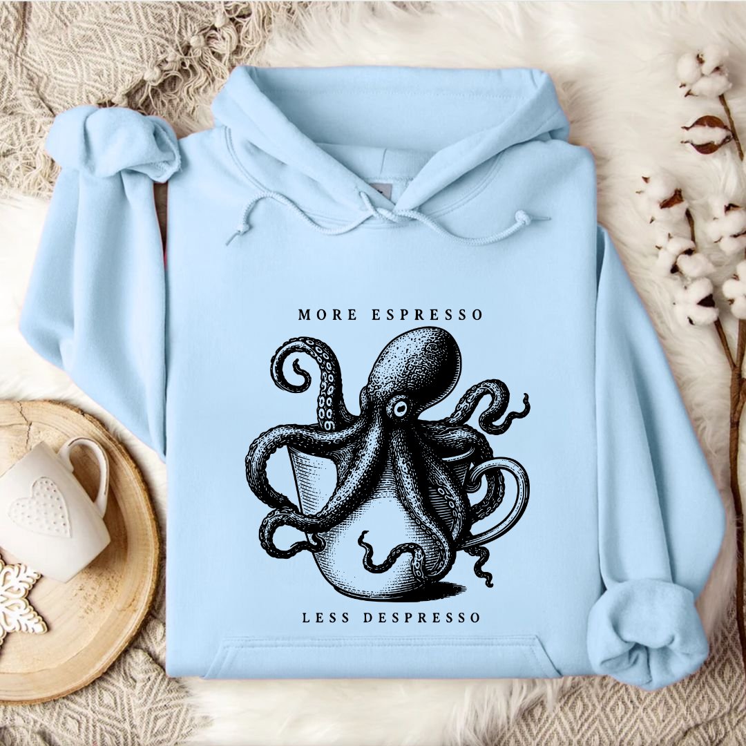 Espresso Octopus Hoodie