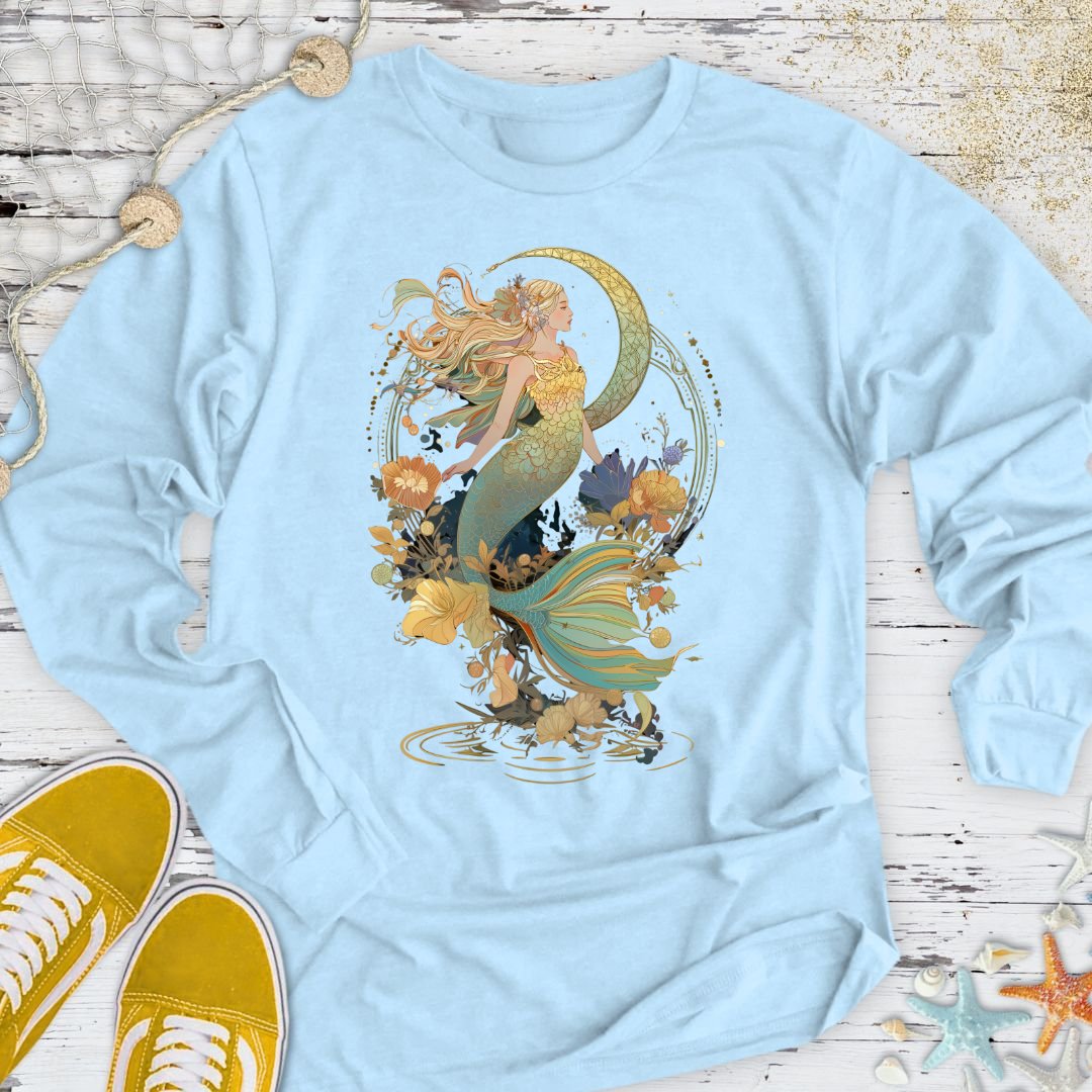 Whimsical Mermaid Long Sleeve Tee