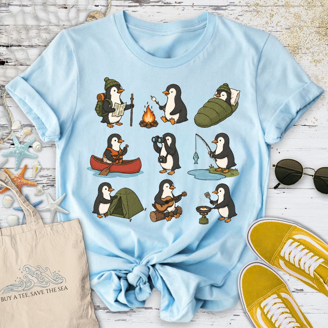 Camping Penguin T-Shirt