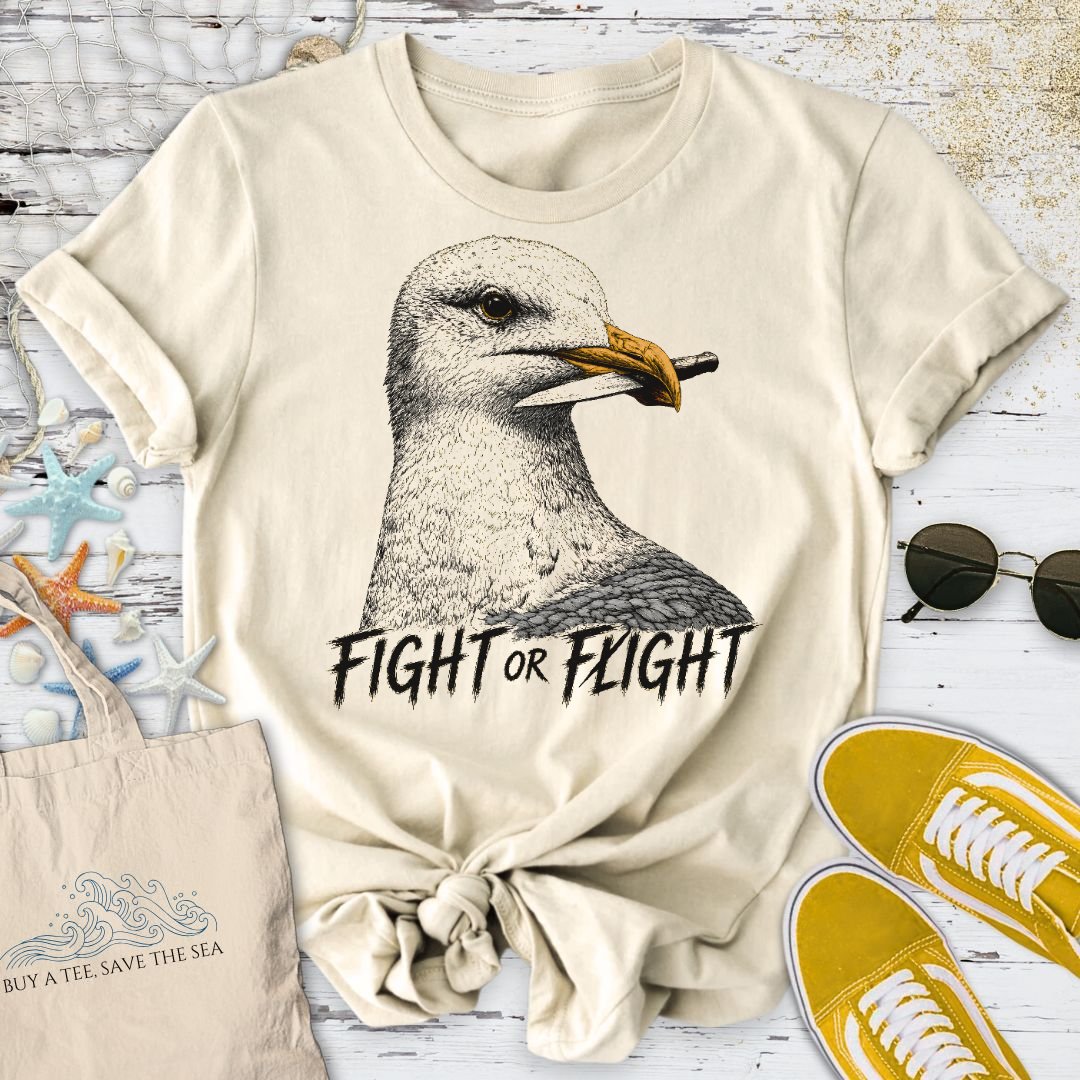 Fight Or Fight Seagull T-Shirt