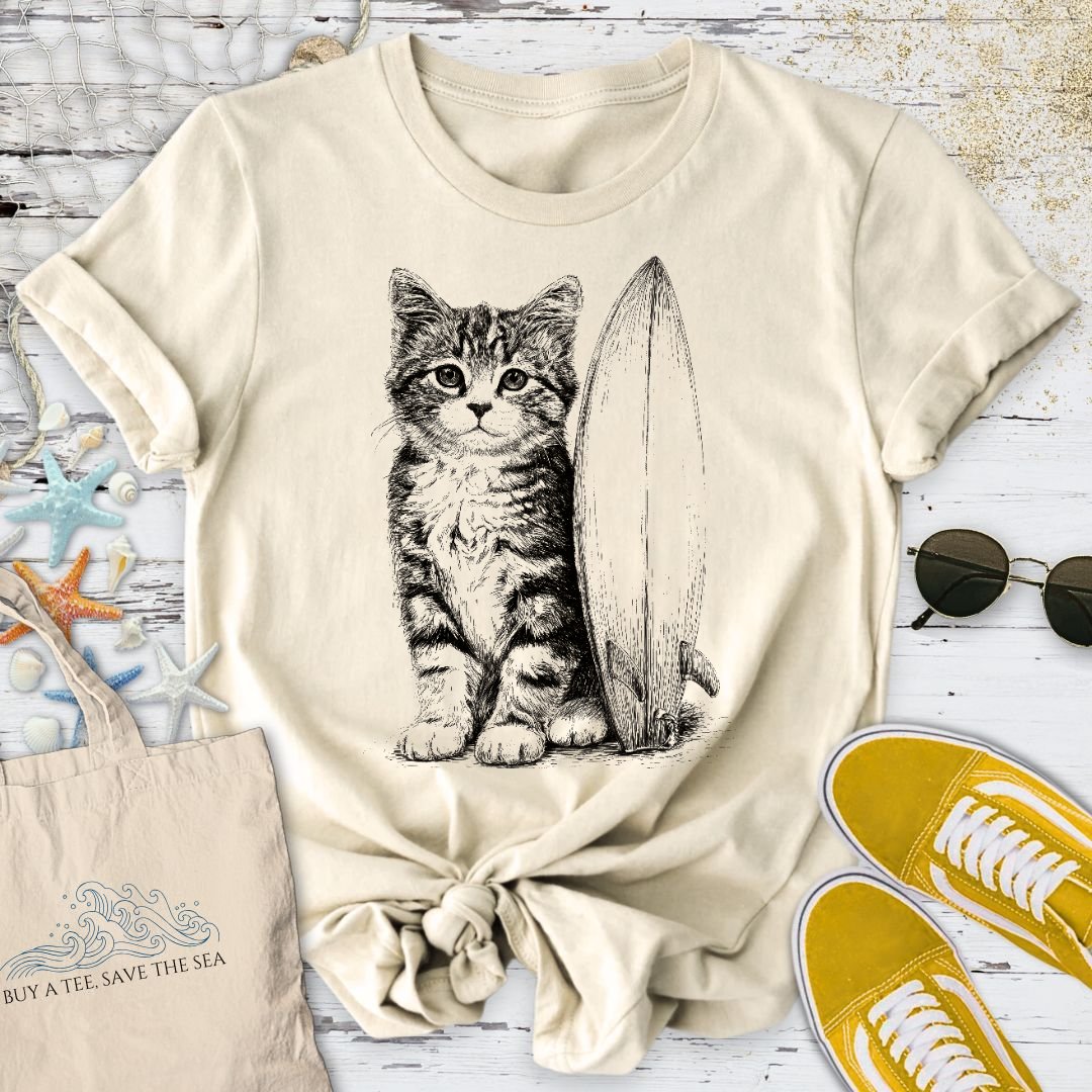 Surfer Cat T-Shirt